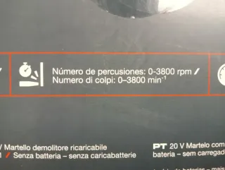 Martillo Perforador Parkside 20V Profesional