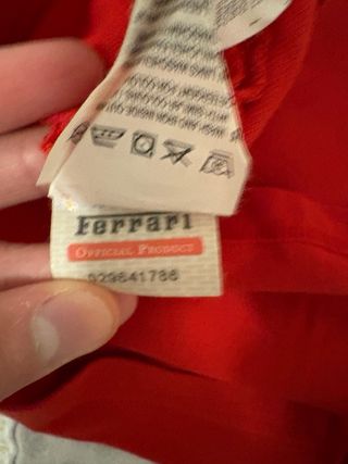 Polo Ferrari rosso vintage
