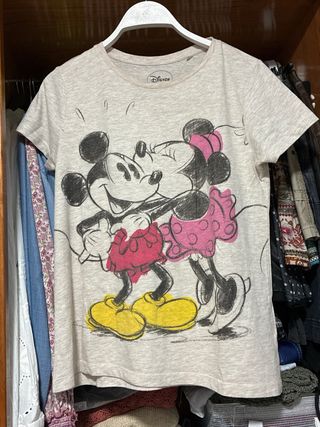 Camiseta Mickey & Minnie con tara