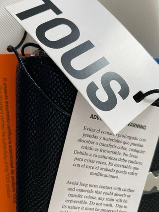 Monedero Tous Negro Sin Usar