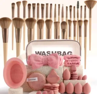 Set Trucco Viso Pennelli e Spugnette