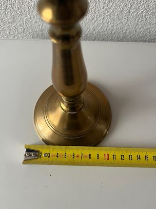 Pareja Candelabros Bronce Vintage