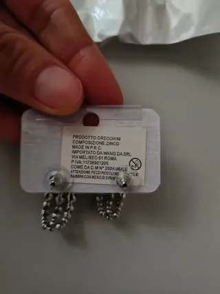 Orecchini donna argento a grappolo