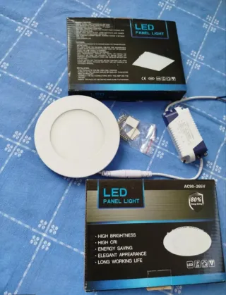 Foco LED Panel Redondo AC90-265V