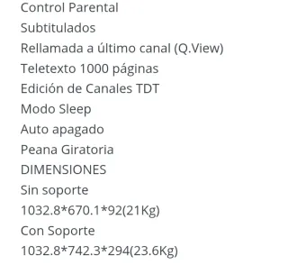 Televisión LG Modelo 42LF2510 - 42"