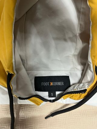 Tuta Footkorner uomo nero bianco giallo