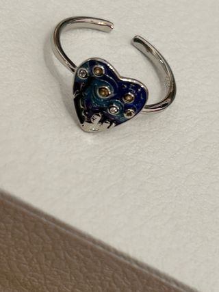 Anello Argento 925 Cuore Van Gogh Regolabile