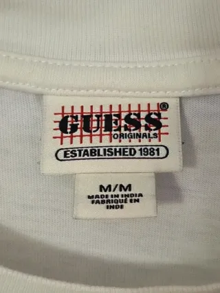 T-shirt Guess Originals Oversized M Bege