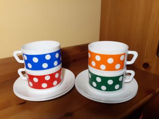 Arcopal Tazas y Platos Lunares