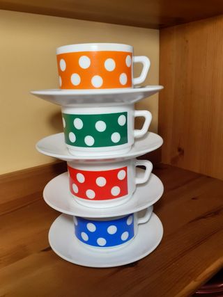 Arcopal Tazas y Platos Lunares