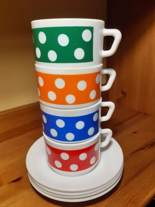 Arcopal Tazas y Platos Lunares