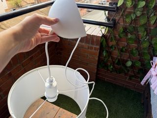 Ikea Lámpara de techo con porta lampara. Blanco