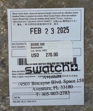 Omega x Swatch Mission on Earth Polar Lights nuovo