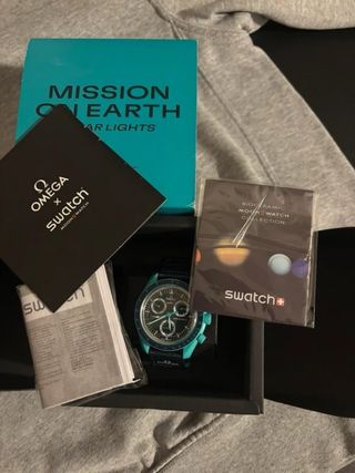 Omega x Swatch Mission on Earth Polar Lights nuovo