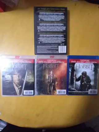 Trilogía El Señor de los Anillos DVD y El Hobbit
