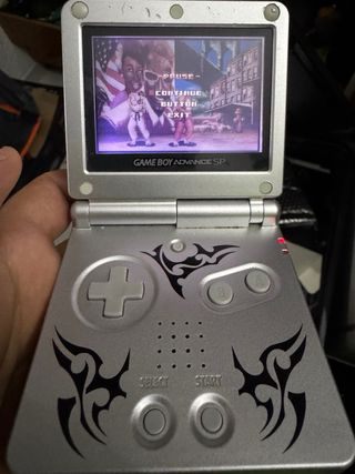 Nintendo Game Boy Advance SP Tribal Plata