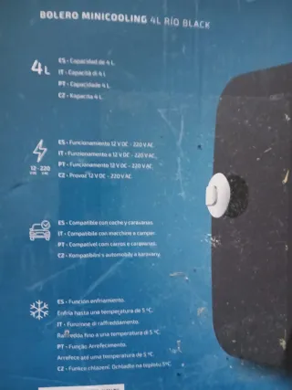 Cecotec Mini Nevera 4L Negra