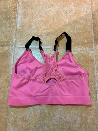 Set 3 Tops Deportivos Negro, Gris, Rosa
