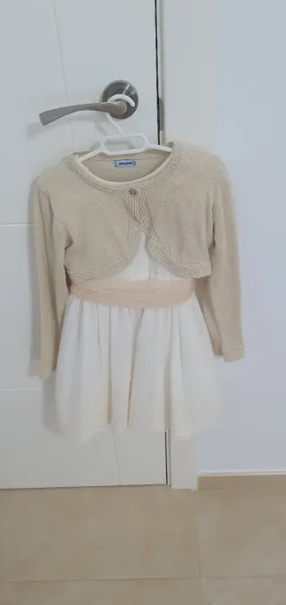 Vestido y Bolero Ceremonia Niña Mayoral 5 Años