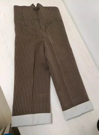 Pantalón traje flamenco marrón y negro