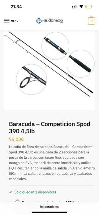 Caña Spod Baracuda Competition 13ft 4.5lb
