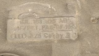 TAPA MOTOR AUDI A4 AVANT (8K5) CGL 03L103925