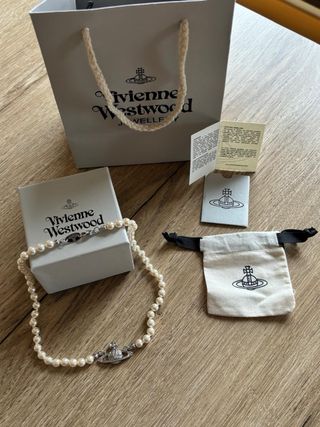 Collar Vivienne Westwood Perlas Plata