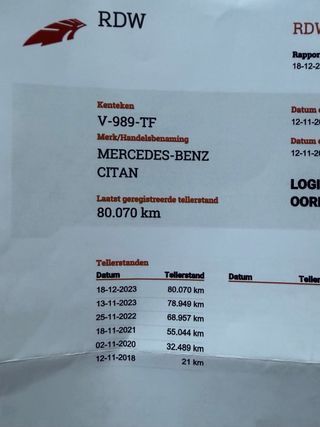 Mercedes-Benz Citan Extralarga 109  2019