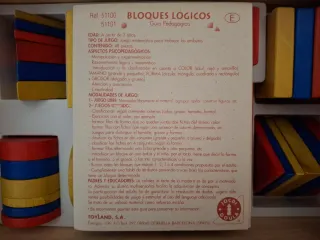 Juego Bloques Lógicos Madera 48 Piezas