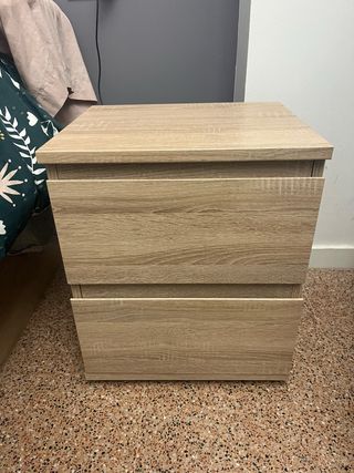 Mesita de noche Ikea madera