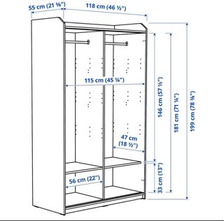 Armario infantil madera blanco