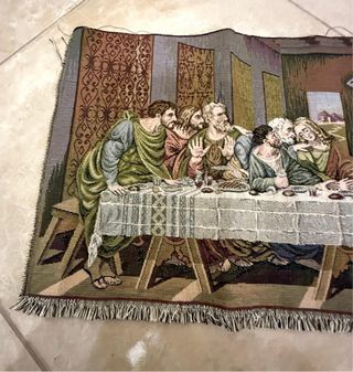 Arazzo Ultima Cena tessuto