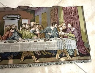 Arazzo Ultima Cena tessuto