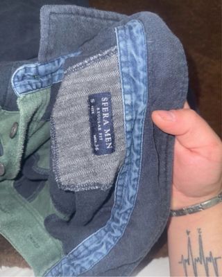 Polo hombre azul y verde