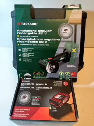 Mini Amoladora PARKSIDE con Batería y Cargador