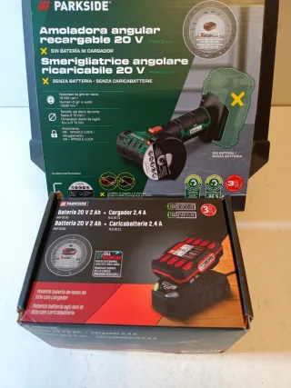 Mini Amoladora PARKSIDE con Batería y Cargador