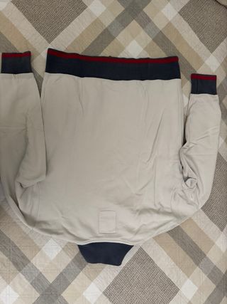 Felpa Woolrich bianca e grigia