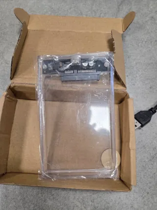 Caja Externa Transparente USB-C HDD/SSD