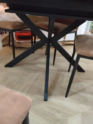 Mesa redonda madera   se hace 1,6