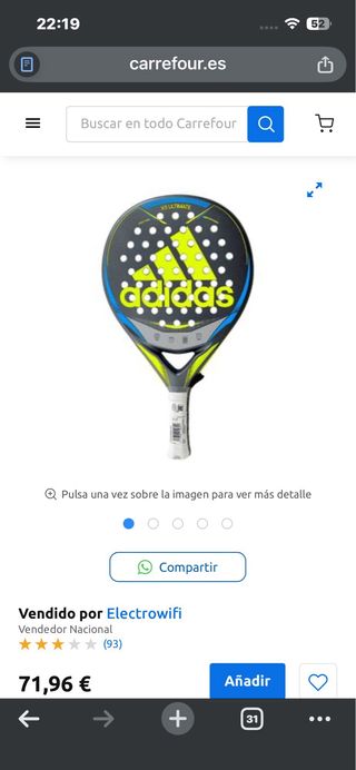 Pala Adidas X5 Ultimate + Bolas