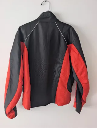 Chaqueta Moto Vintage Negra y Roja