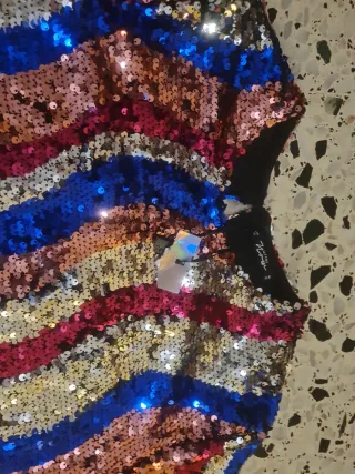 Blusa lentejuelas fiesta