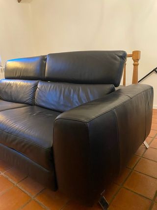 Sofá Relax Natuzzi Piel Negro