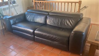 Sofá Relax Natuzzi Piel Negro