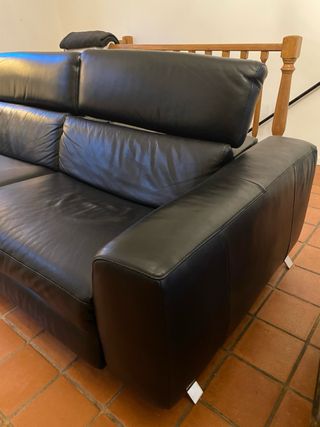 Sofá Relax Natuzzi Piel Negro