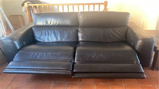 Sofá Relax Natuzzi Piel Negro