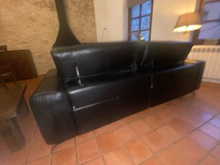Sofá Relax Natuzzi Piel Negro