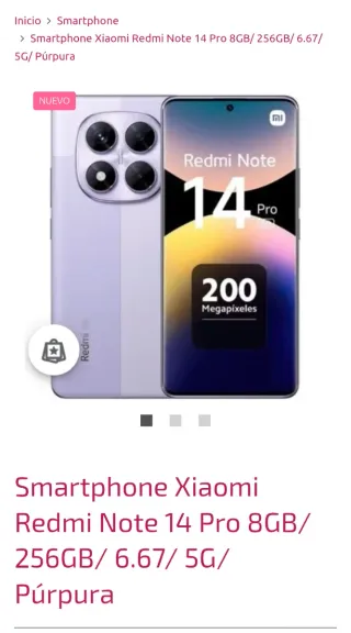 Xiaomi Redmi Note 14 Pro 8GB/256GB Púrpura