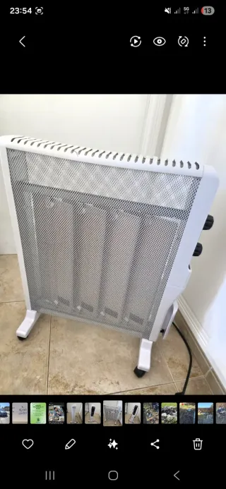 Estufa eléctrica Taurus con ruedas