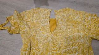 Vestido Amichi Hojas Amarillo Talla L